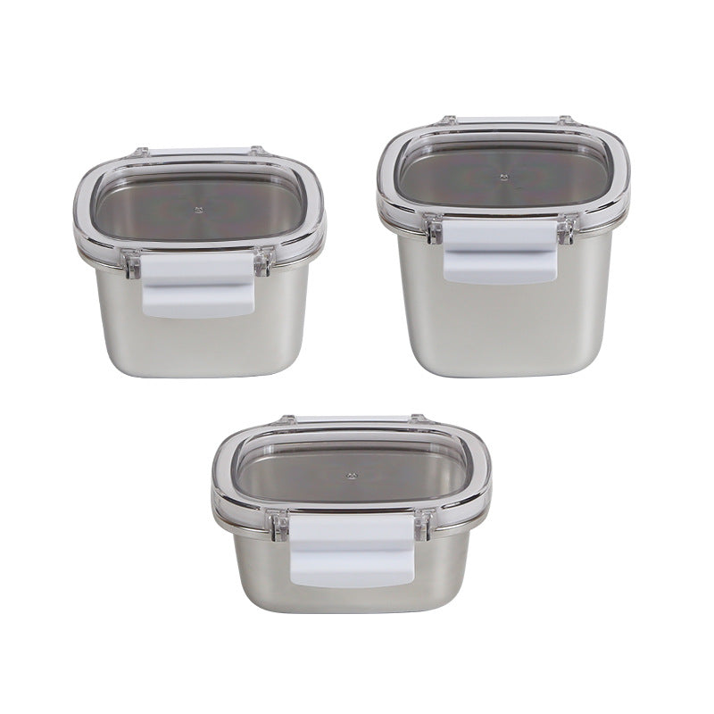 Mini 304 Stainless Steel Sealed Box – Portable Food Sample & Storage Container