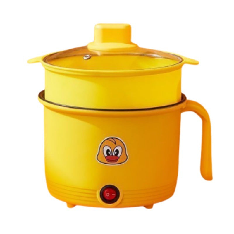 Little Yellow Duck 1.8L Mini Electric Pressure Cooker – Compact Multi-Function Dorm Cooker