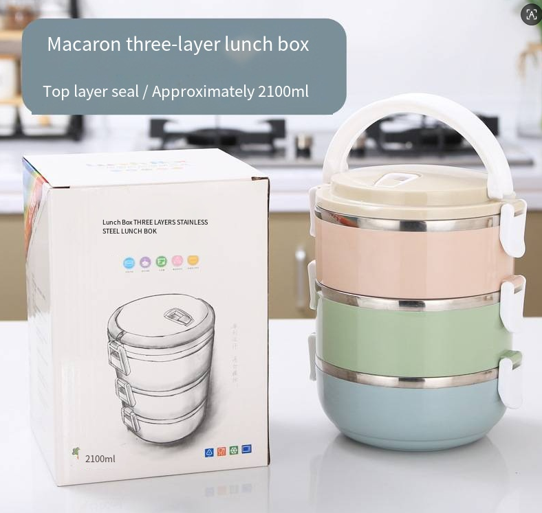 304 Stainless Steel Insulated Lunch Box – Multi-Layer Leakproof Heat Preservation Design