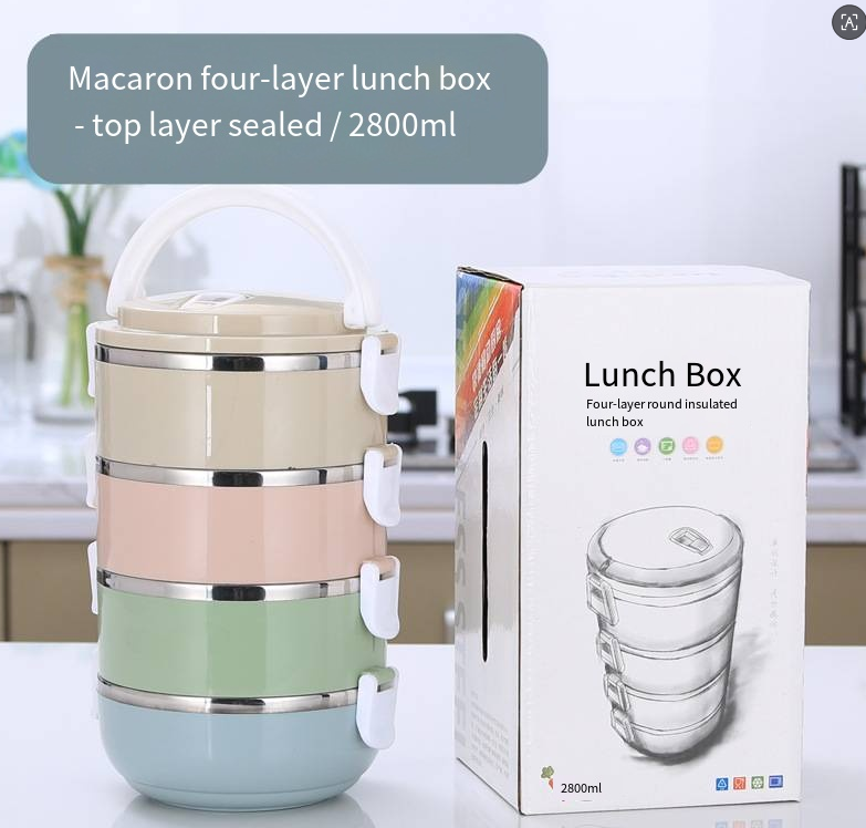 304 Stainless Steel Insulated Lunch Box – Multi-Layer Leakproof Heat Preservation Design