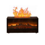 3D Flame Fireplace Aromatherapy Humidifier with Remote Control