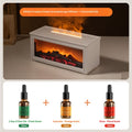 3D Flame Fireplace Aromatherapy Humidifier with Remote Control