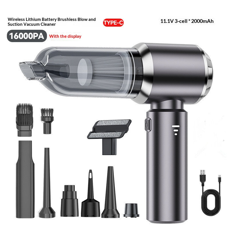 Portable Handheld Dust Blower & Vacuum with High Suction for Home and Car