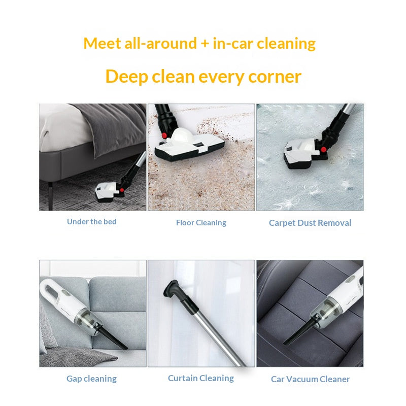 Portable Handheld Vacuum Cleaner for Home – Strong Suction Cleaning Tool