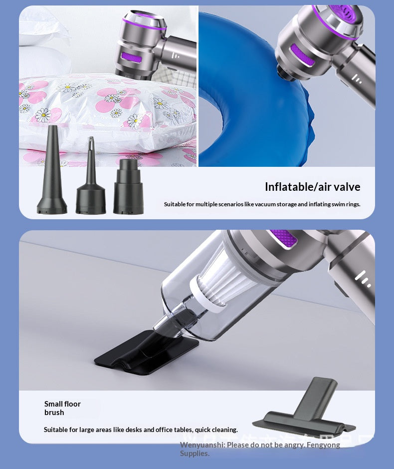 Portable Handheld Dust Blower & Vacuum with High Suction for Home and Car