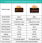 3D Flame Fireplace Aromatherapy Humidifier with Remote Control