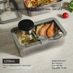 Pure Titanium Glass Lunch Box – Leakproof Microwave-Safe Food Container