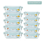 High Borosilicate Glass Lunch Box Set (10 Pieces) – Heat-Resistant Rectangular Food Containers