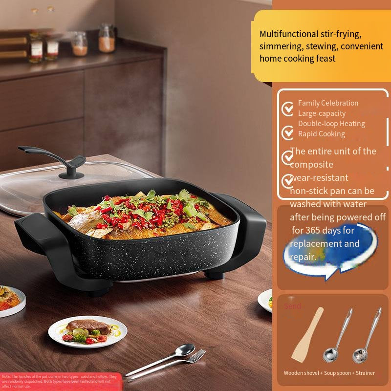 Modern Square Electric Hot Pot for Convenient Home Cooking