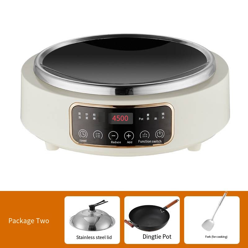 4500W Concave Induction Cooker with 36-Piece Cookware Set