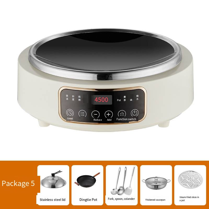 4500W Concave Induction Cooker with 36-Piece Cookware Set