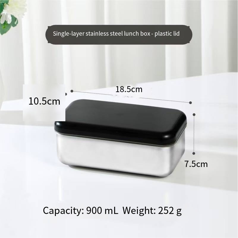 Insulated 304 Stainless Steel Lunch Box – Durable Food Container for Home Use