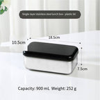 Insulated 304 Stainless Steel Lunch Box – Durable Food Container for Home Use