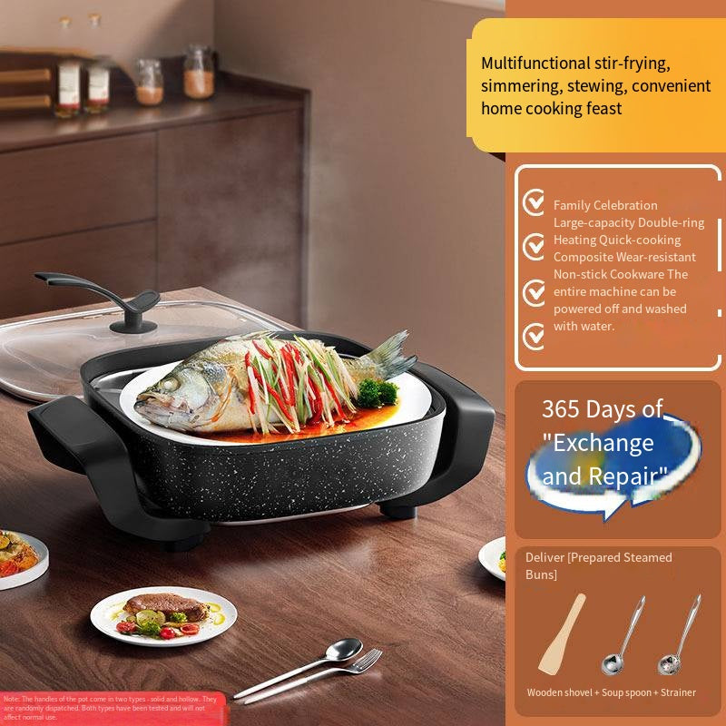 Modern Square Electric Hot Pot for Convenient Home Cooking