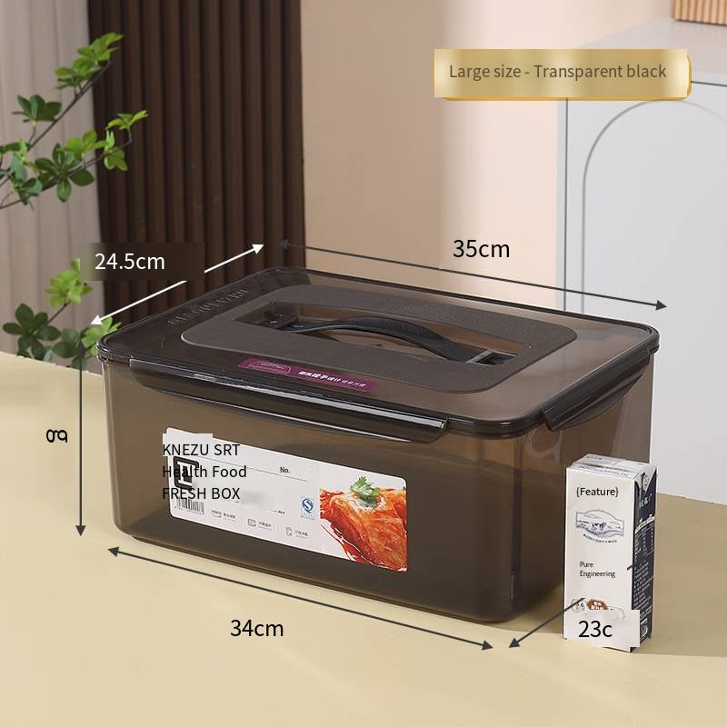 Food-Grade Large Capacity Airtight Storage Box for Refrigerator Organization