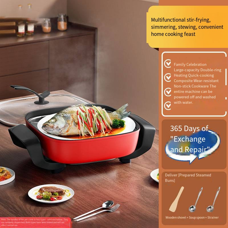 Modern Square Electric Hot Pot for Convenient Home Cooking