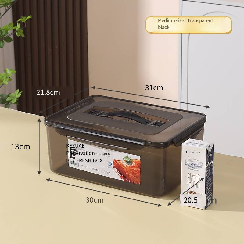 Food-Grade Large Capacity Airtight Storage Box for Refrigerator Organization